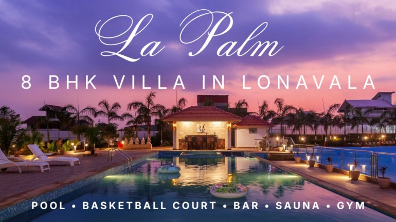 la palm in lonavala, pool villa stayvista