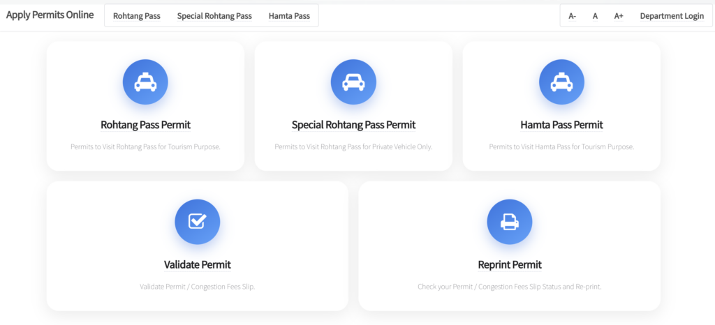 Rohtang Pass Permits