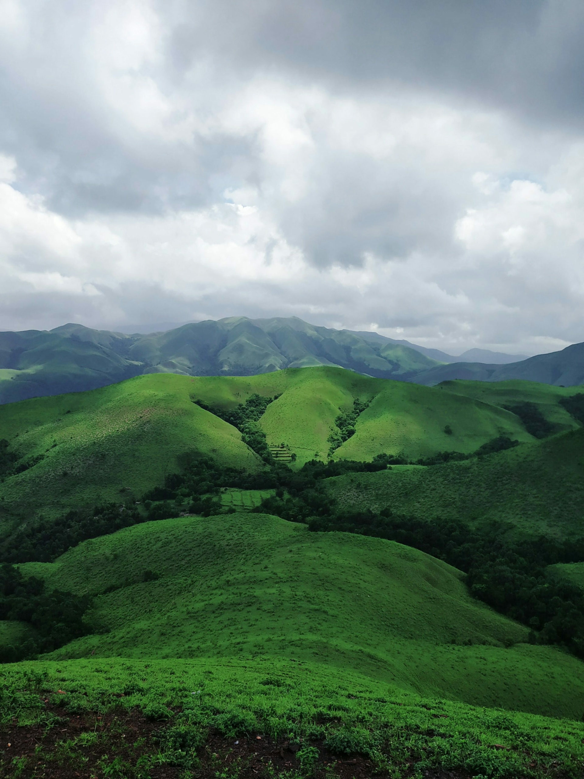 Cloud-draped Western Ghats peaks near Agumbe in coastal Karnataka, May 2026