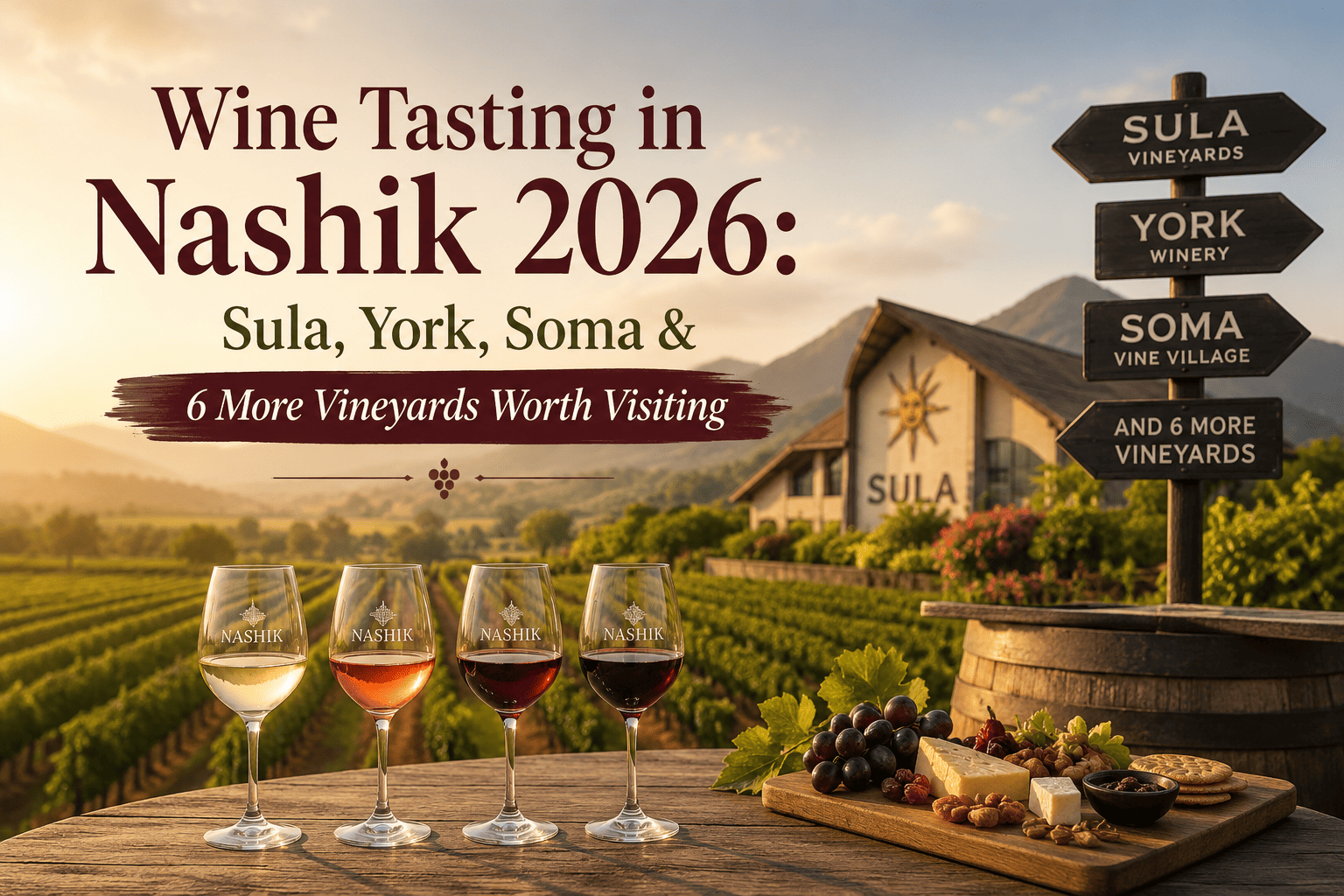 Wine Tasting in Nashik 2026: Sula, York, Soma & 6 More Vineyards Worth Visiting