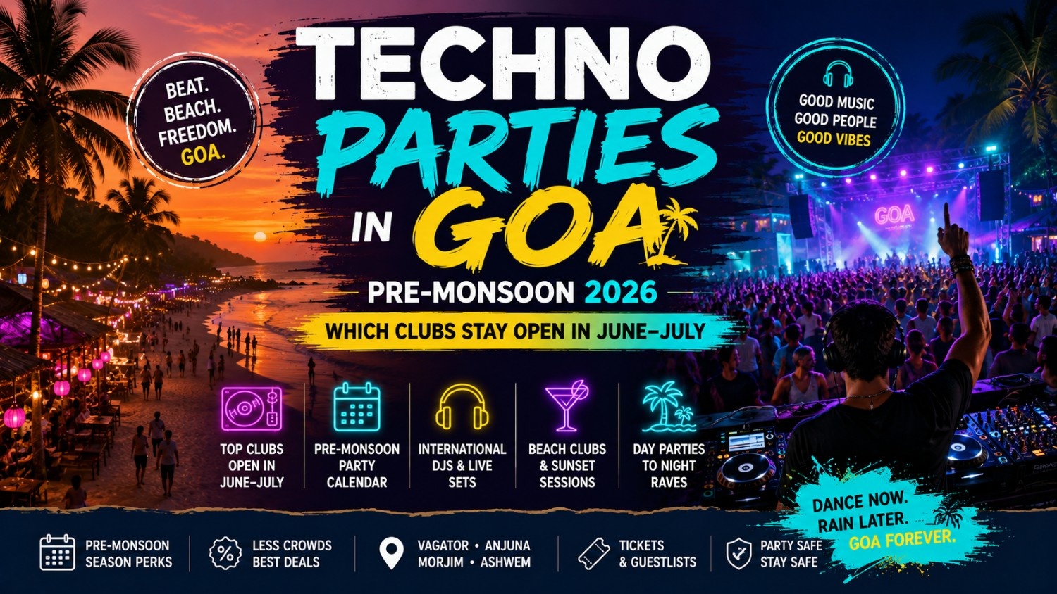 techno parties in Goa