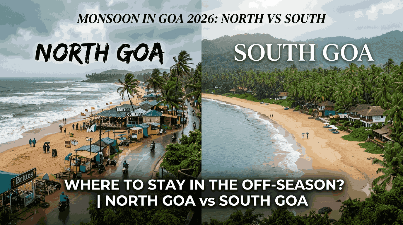 North Goa vs South Goa in Monsoon 2026