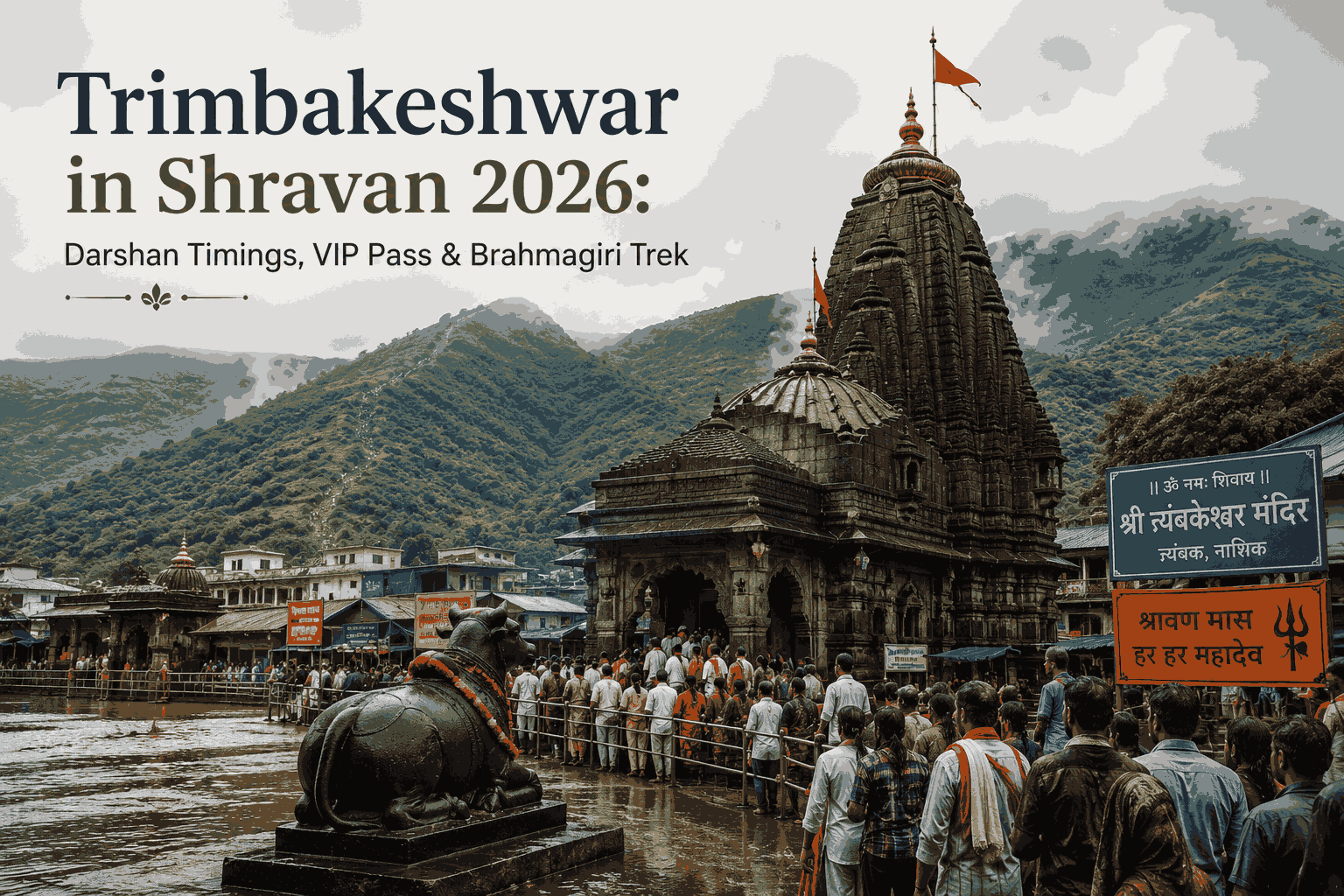 Trimbakeshwar in Shravan