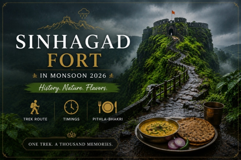 sinhagad in monsoon, best places to visit in maharashtra in monsoon