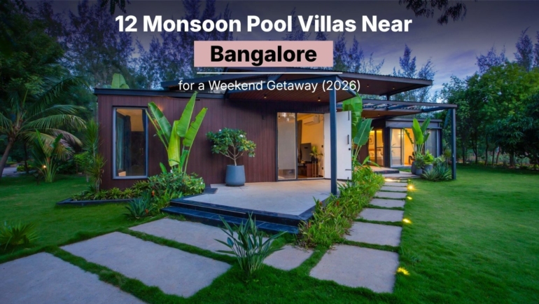 monsoon pool villas near Bangalore