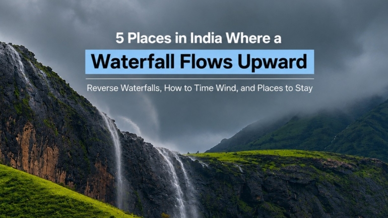 reverse waterfalls in india
