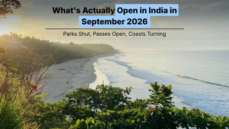 best places to visit in september in india